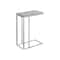 Monarch Specialties Accent Table - Grey Cement With Chrome Metal I 3372 - alternate 1